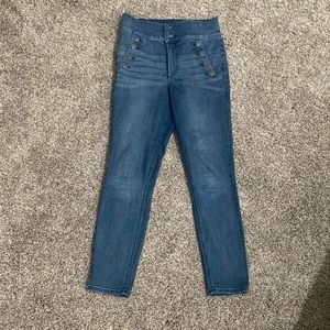 Express super high rise stretch+ skinny jeans